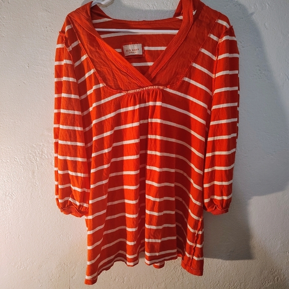 NAUTICAL BOLD STRIPES  hoodie 3/4 sleeve minimalist athleisure, oversize stripes - Picture 6 of 12